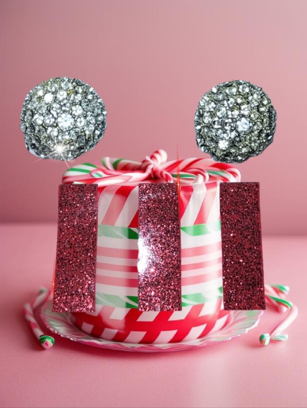 Round Rhinestone Vintage Clip-ons